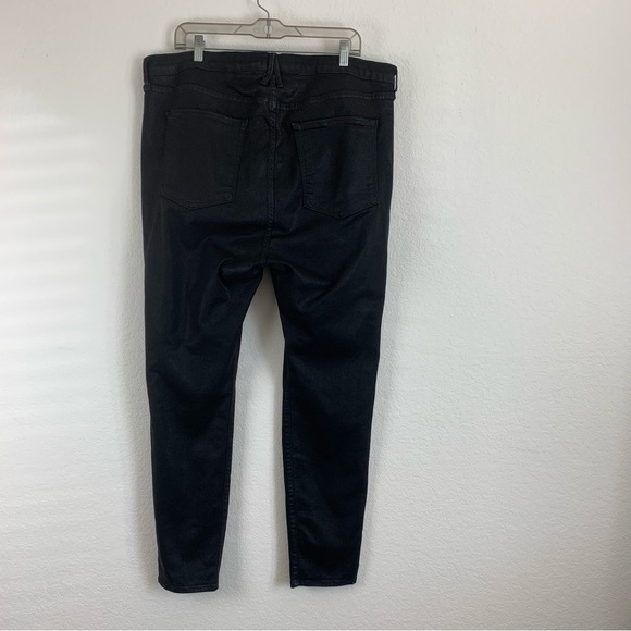 Good American womens black good legs coated jeans 22 - Picture 5 of 7